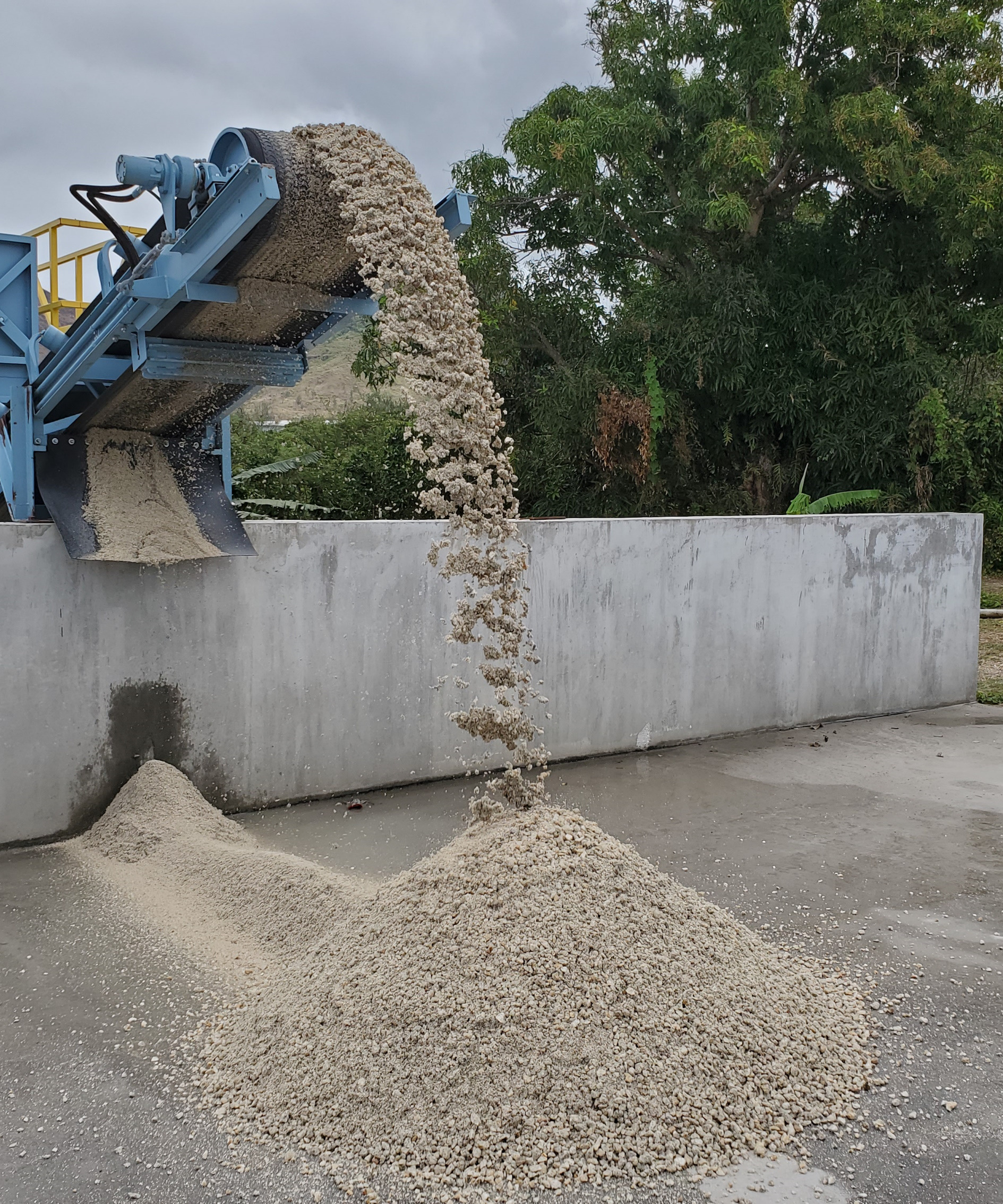Reclaimed Sand And Aggregate Pile