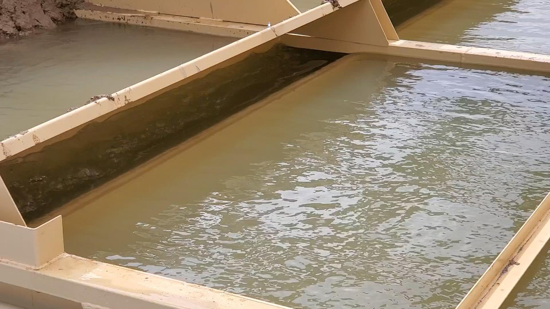 Clarified Water Flow At An Aggregate Plant
